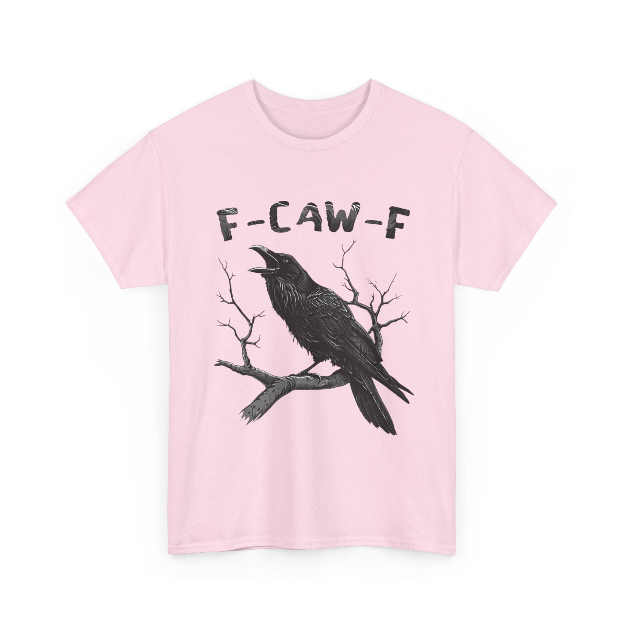 F-CAW-F Raven T-Shirt — Gothic Crow Graphic Tee