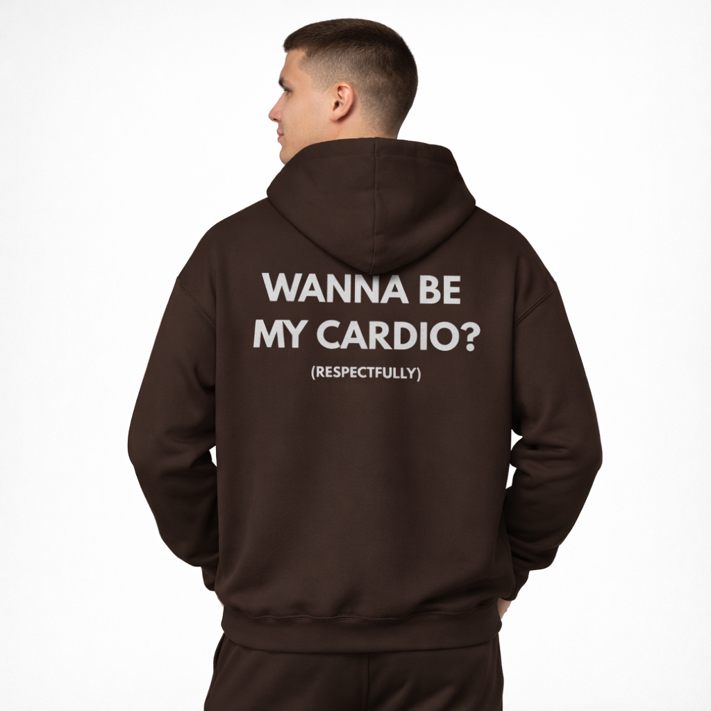Wanna Be My Cardio? Hoodie — Funny Fitness Quote Sweatshirt