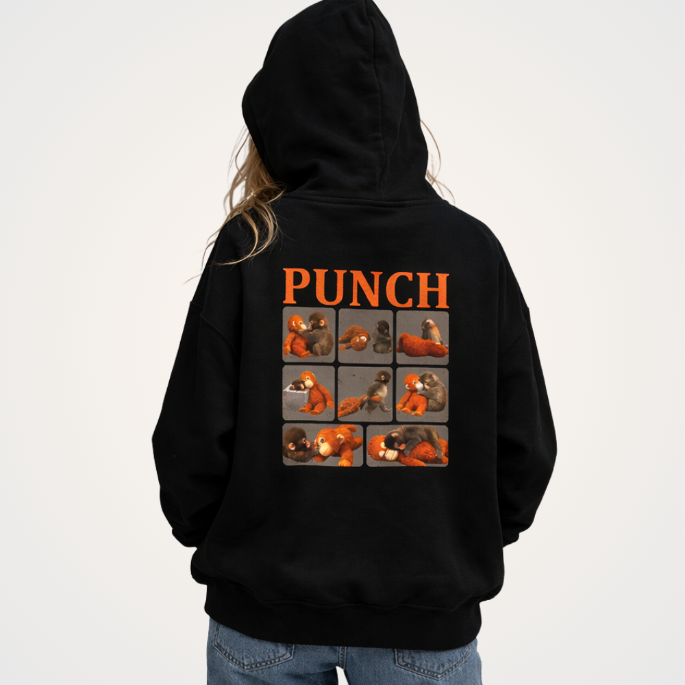 Punch Retro Photo Collage Hoodie