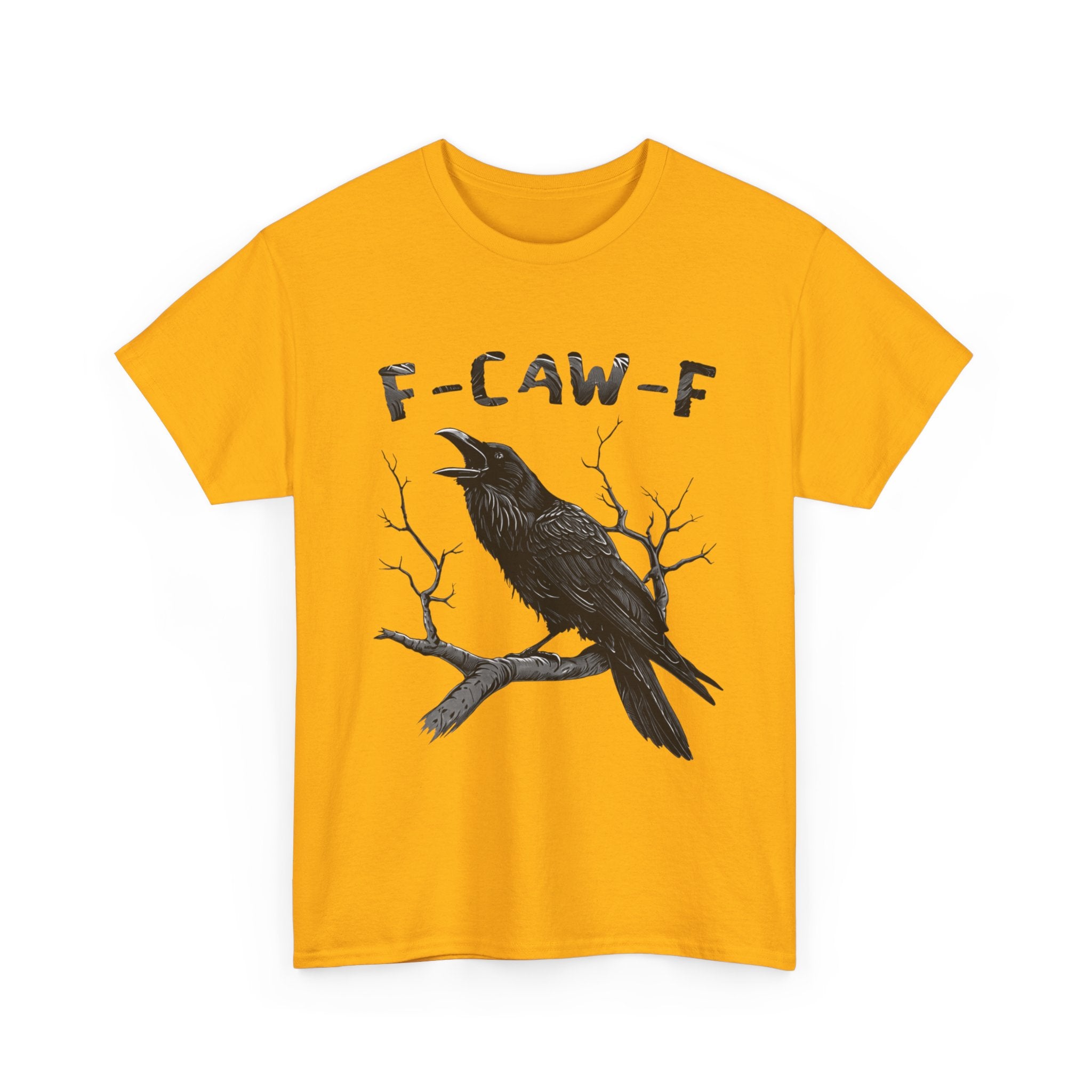 F-CAW-F Raven T-Shirt — Gothic Crow Graphic Tee