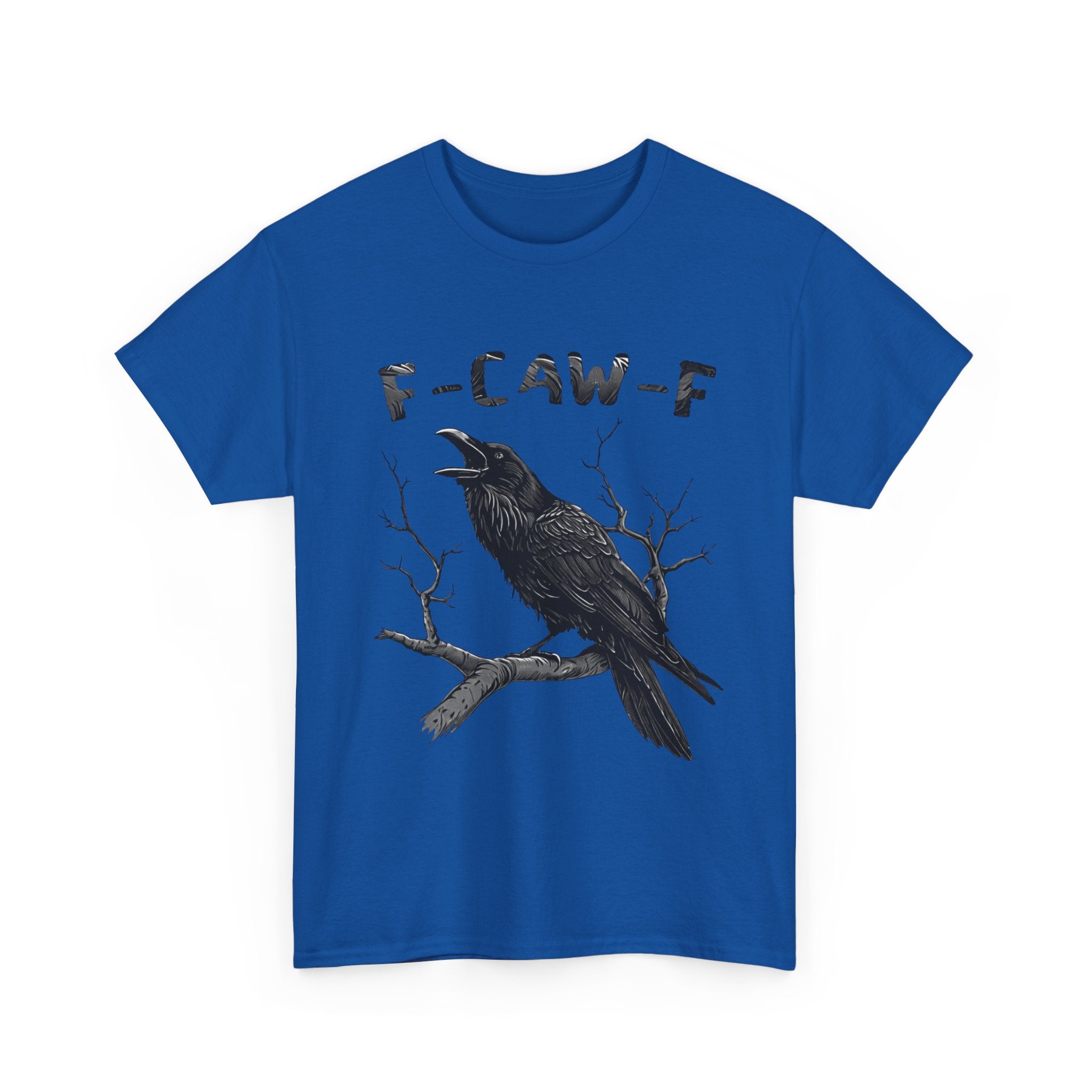 F-CAW-F Raven T-Shirt — Gothic Crow Graphic Tee