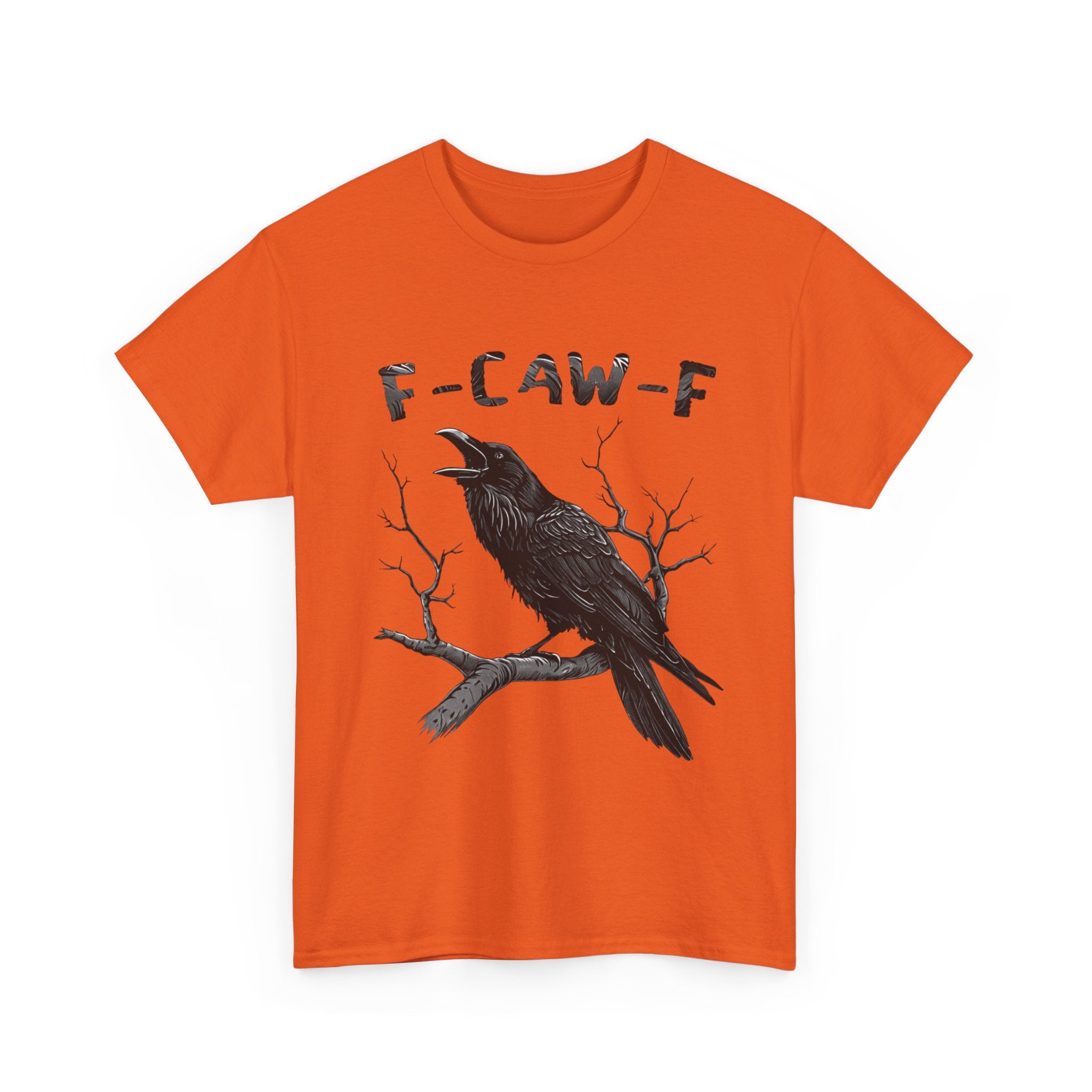 F-CAW-F Raven T-Shirt — Gothic Crow Graphic Tee