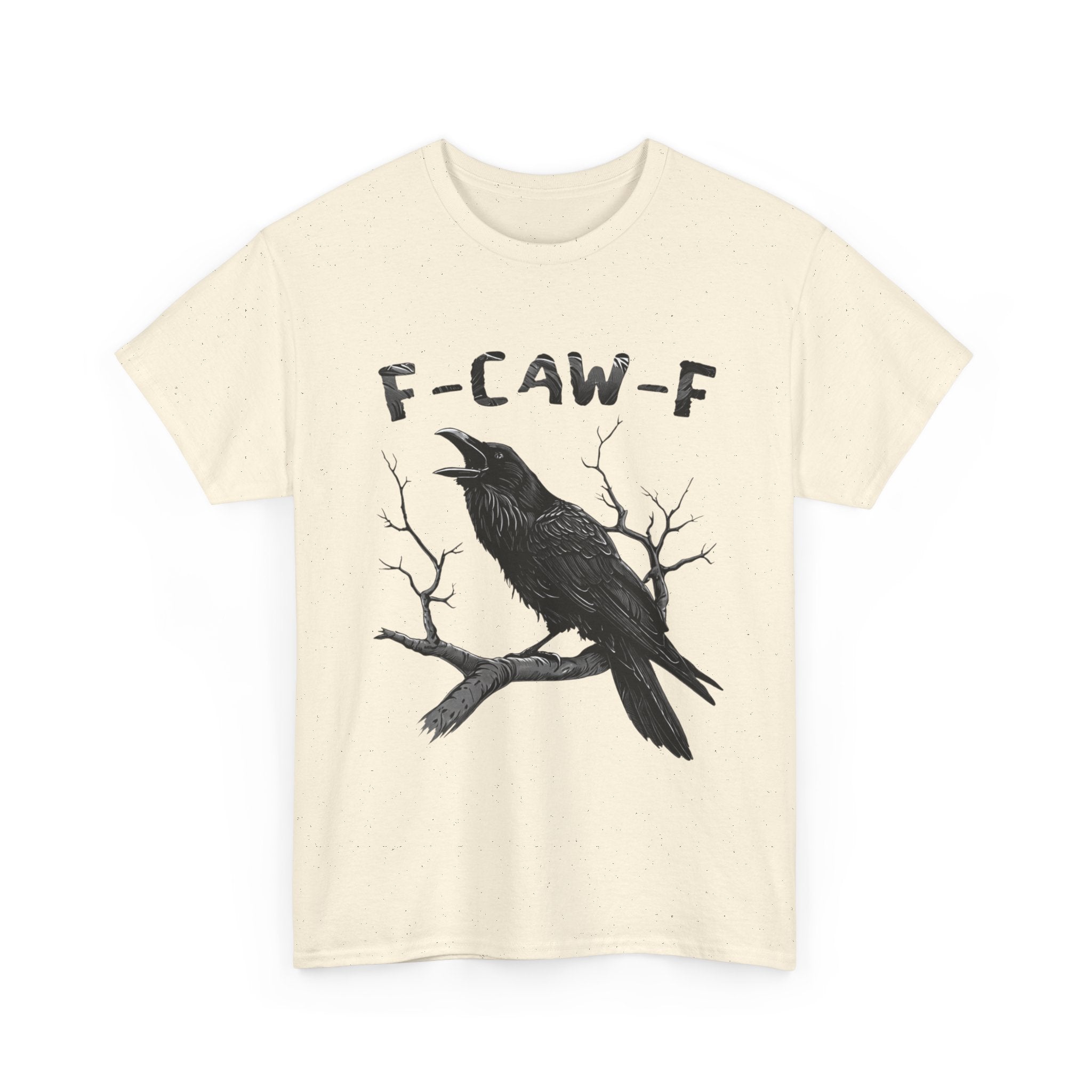 F-CAW-F Raven T-Shirt — Gothic Crow Graphic Tee