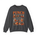 Sweatshirt — Retro 'PUNCH' Boxing Bear Photo-Grid Crewneck