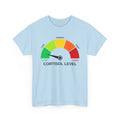 Cortisol Level Gauge T‑Shirt — Stress Meter Graphic Tee